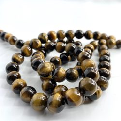 Tigers Eye Smooth Rounds Approx 8mm Beads 38cm Strand