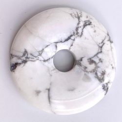 Howlite Gemstone Donut 40 mm