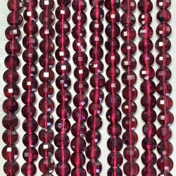 Garnet Faceted Coins