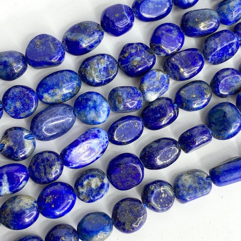 Lapis Lazuli Nuggets 7 x 5 - 9 x 6mm 38cm Strand