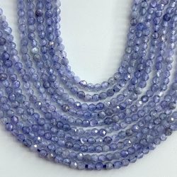 Tanzanite 1.9 - 2mm Micro Faceted Beads 38cm Strand