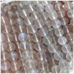 Rainbow Moonstone Smooth Rounds Approx 8mm 25 Per Pack