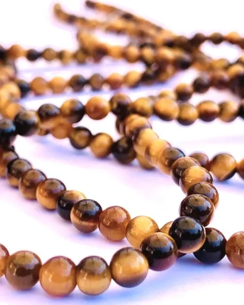 Tigers Eye Smooth Rounds Approx 8mm Beads 38cm Strand