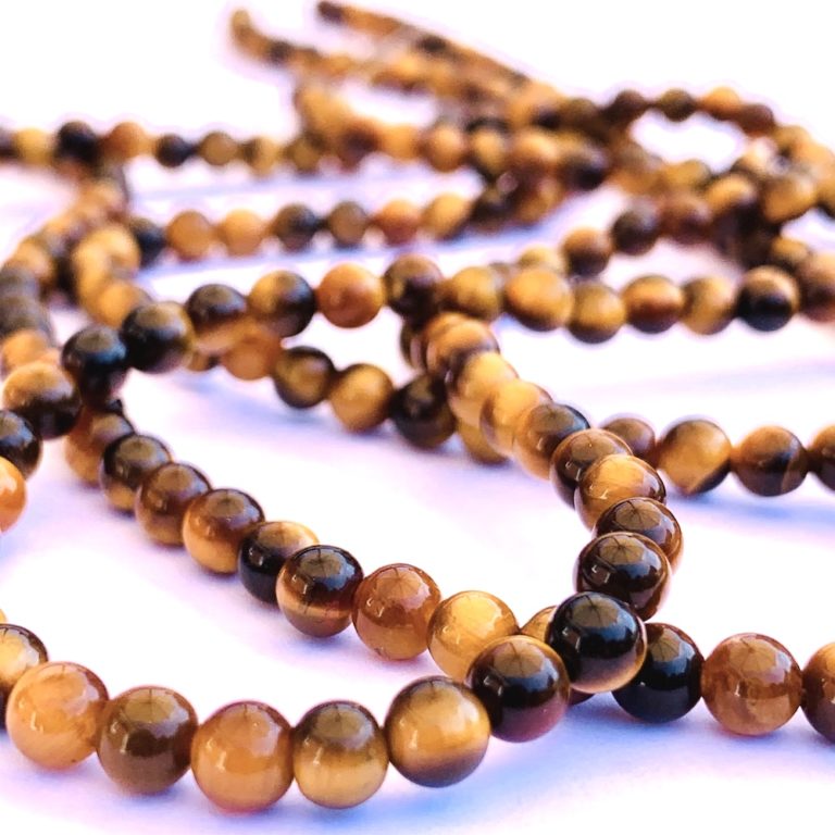 Tigers Eye Smooth Rounds Approx 4mm Beads 38cm Strand - Image 4