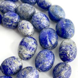 Lapis Lazuli Olive Shape Beads Approx 12 x 10mm