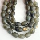 Labradorite Olive Shape Beads 20cm Strand