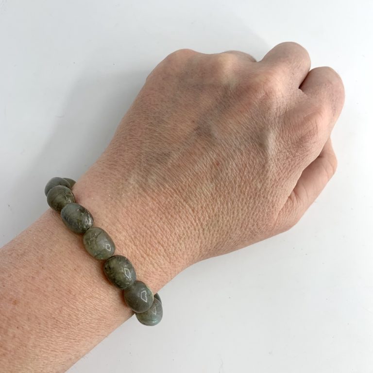 Labradorite Olive Shape Beads 20cm Strand - Image 4