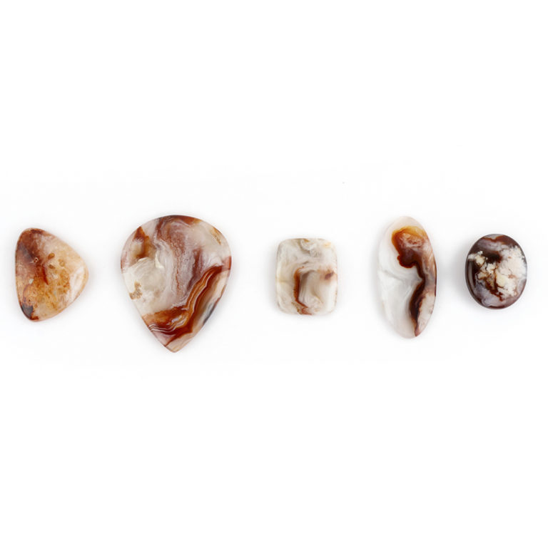 Mexican Agate Mixed Shape Cabochon Approx 20 - 40mm 1 - 3 Piece Pack - Image 2