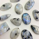 Moonstone Tourmaline Mixed Shape Cabochons Approx 3 Piece Pack