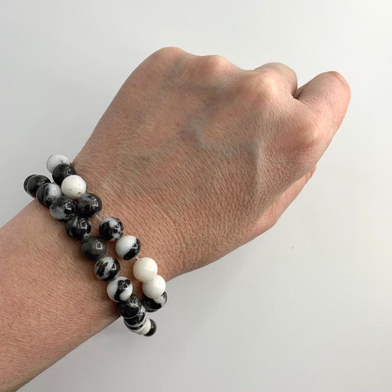 Zebra Jasper Smooth Rounds 10mm 36cm Strand - Image 5