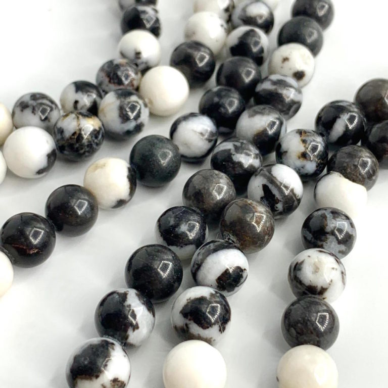 Zebra Jasper Smooth Rounds 10mm 36cm Strand - Image 3