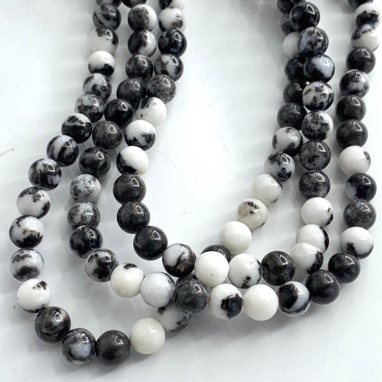 Zebra Jasper Smooth Rounds 10mm 36cm Strand - Image 4