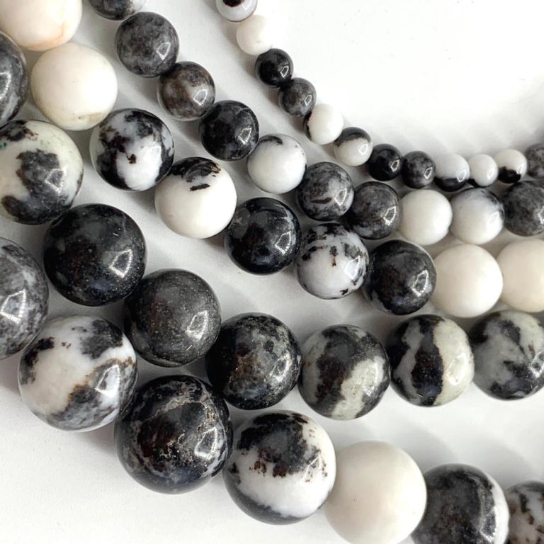 Zebra Jasper Smooth Rounds 10mm 36cm Strand - Image 2