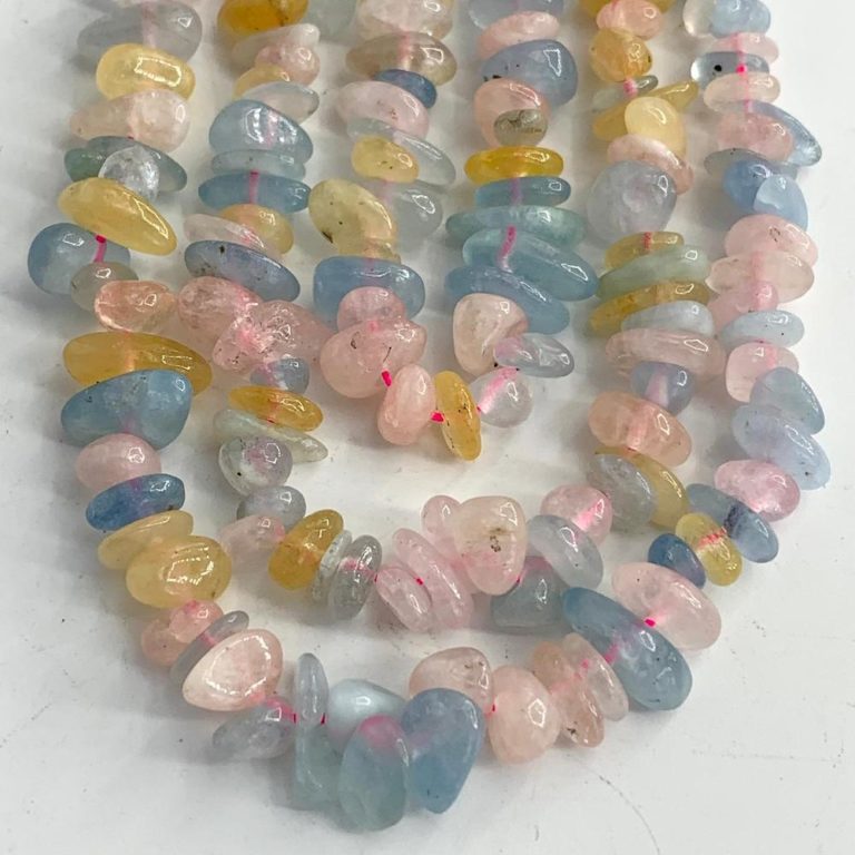 Multi Beryl Nuggets Approx 4-9mm 38cm Strand