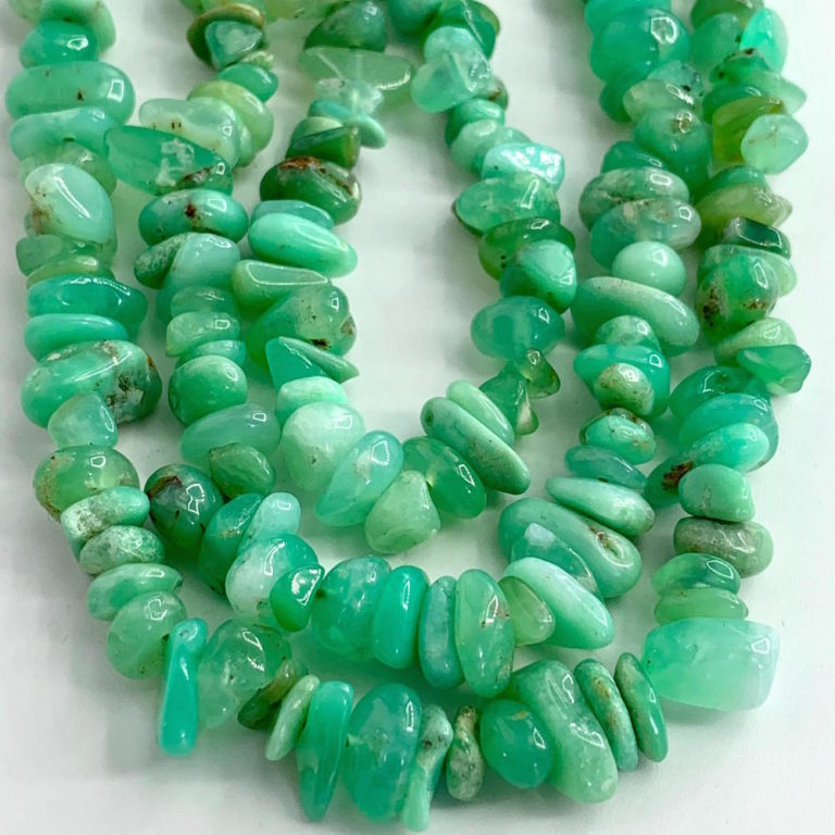 Chrysoprase Rainbow Chips 4-9mm Centre Drilled 38cm Strand - Image 4