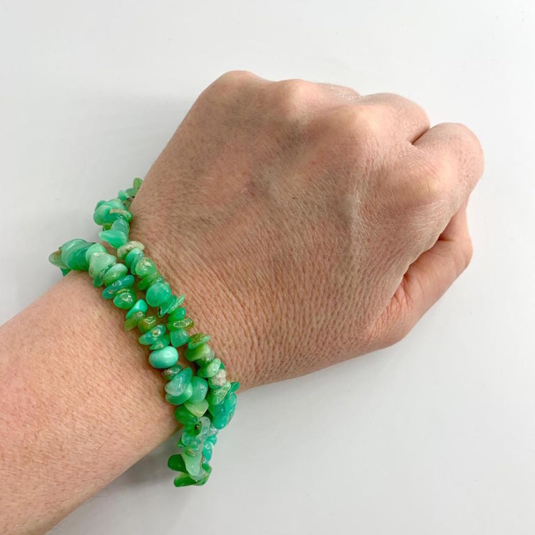 Chrysoprase Rainbow Chips 4-9mm Centre Drilled 38cm Strand - Image 5