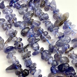 Iolite Chips Approx 4 - 9mm Beads 38cm Strand