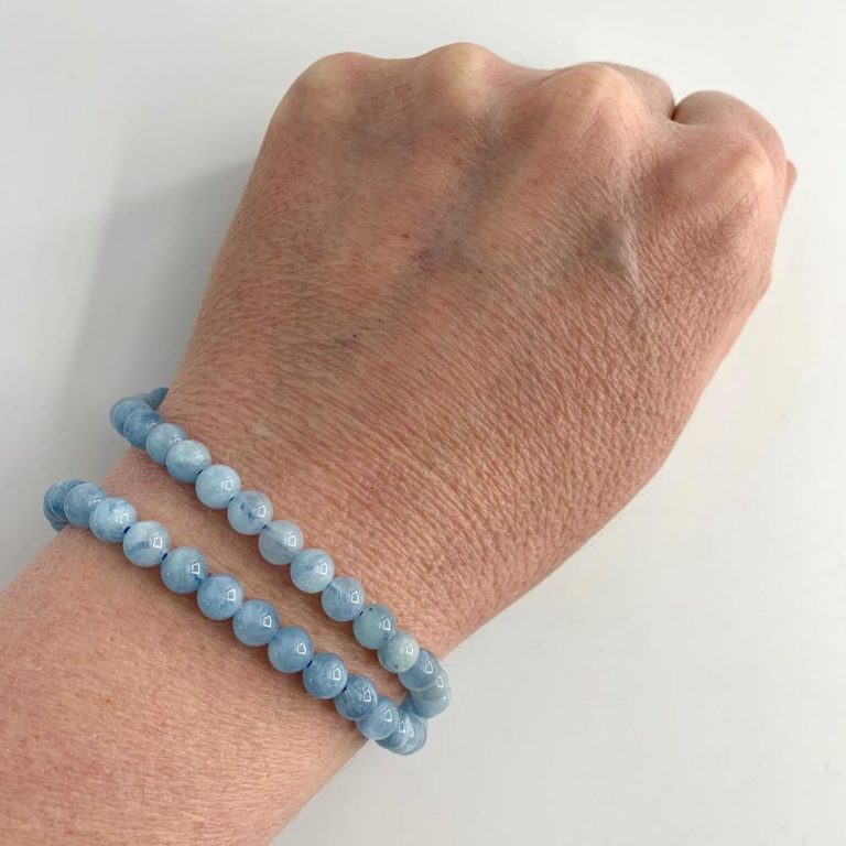 Aquamarine Smooth Rounds Approx 6mm Beads 38cm Strand - Image 4
