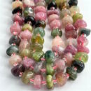 Multi Tourmaline Slices Approx 6 x 4mm 38cm Strand With Spacers