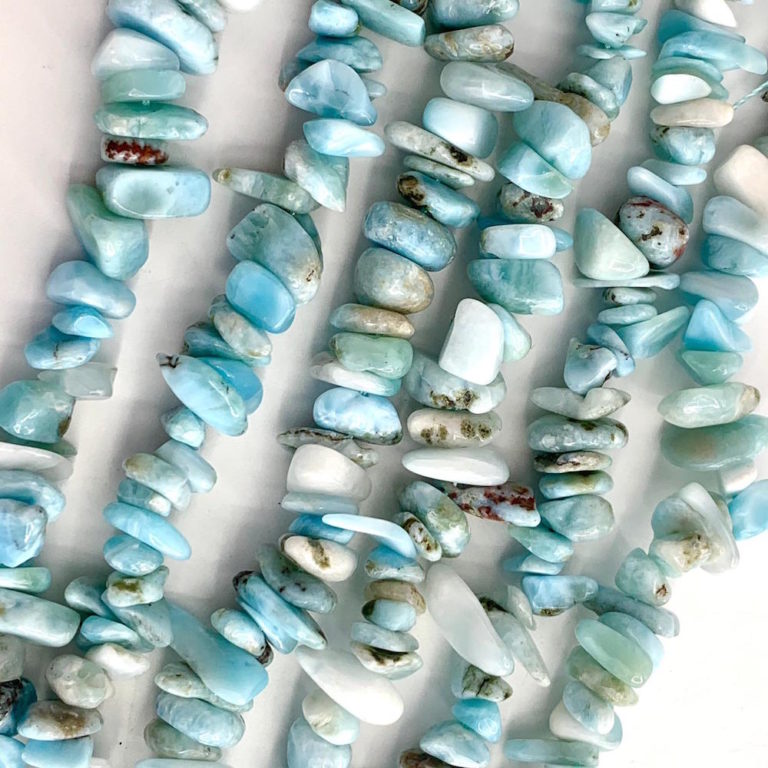 Larimar Chips Approx 4-9mm 38cm Strand