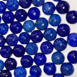 Lapis Lazuli 8mm Round Dinky Cabochons 2 Pieces Per Pack