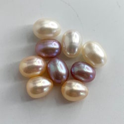 Freshwater Cultured Mixed Colour Drop Pearls 5-6 mm
