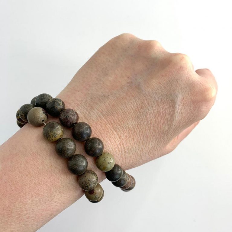 Chinese Jasper Smooth Rounds 10mm Beads 38cm Strand - Image 3