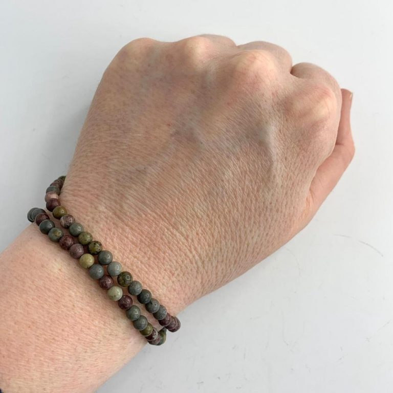 Chinese Jasper Smooth Rounds Approx 4mm Beads 38cm Strand - Image 3
