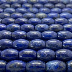 Lapis Lazuli Flat Top And Bottom Giant Olives 10 Pieces