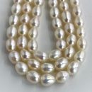 Freshwater Cultured White Rice Pearls 5-6 mm 38 cm String