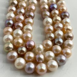 Freshwater Cultured Mixed Pastel Colour Potato Pearls 8mm 38cm String