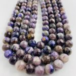 Charoite Smooth Rounds 10mm 38cm Strand