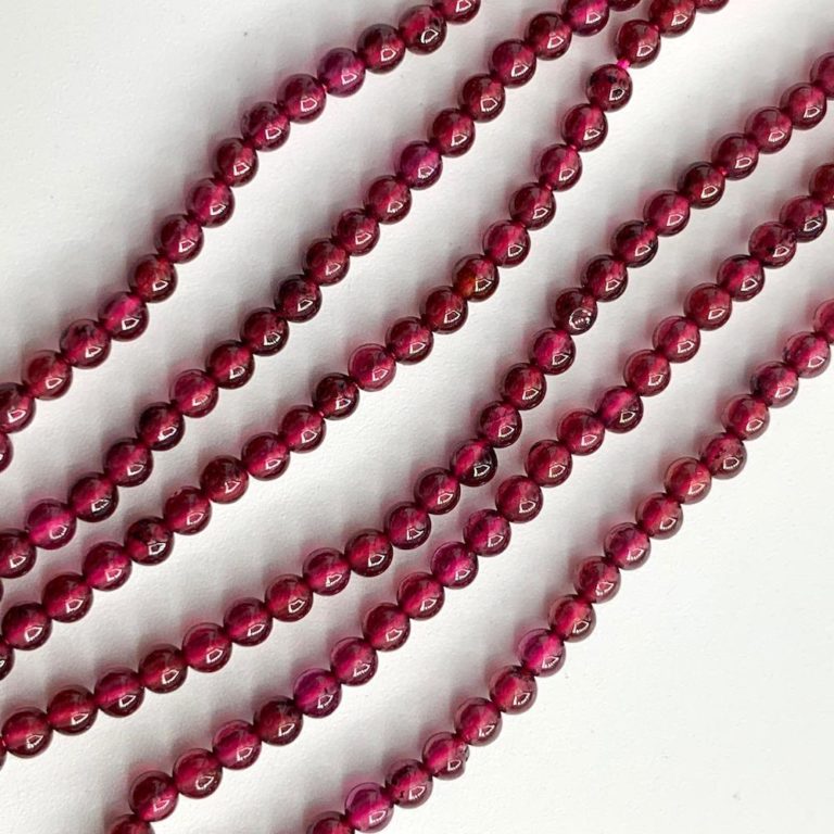 Garnet Smooth Rounds 2mm 38cm Strand