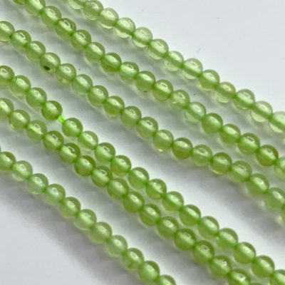 Peridot Smooth Rounds 2mm 38cm Strand