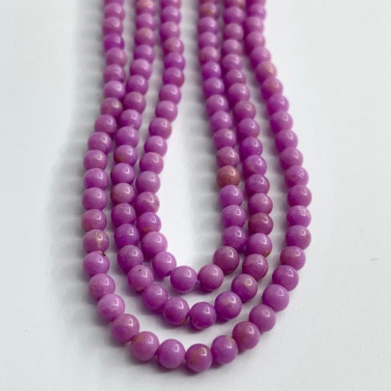 Phosphosiderite Smooth Rounds 2mm 38cm Strand - Image 4