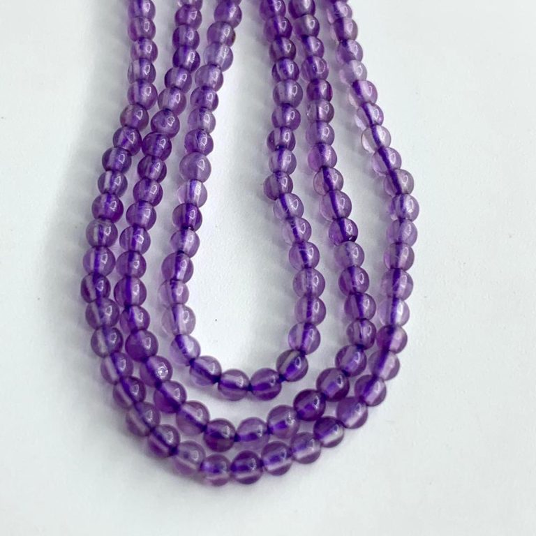 Amethyst Smooth Rounds 2mm 38cm Strand - Image 2