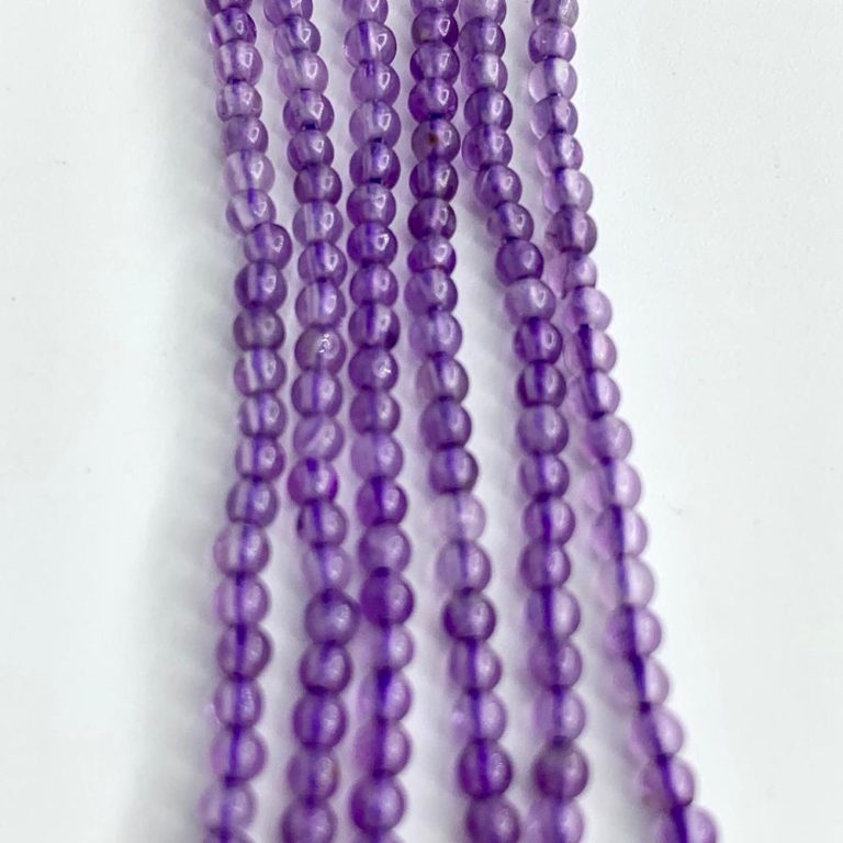 Amethyst Smooth Rounds 2mm 38cm Strand - Image 3
