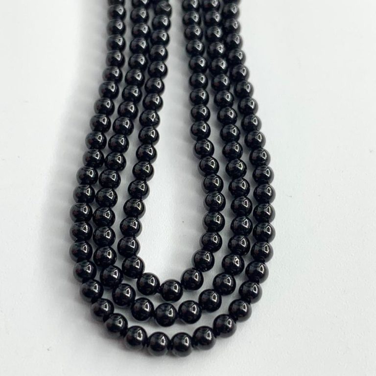 Black Spinel Smooth Rounds 2mm 38cm Strand - Image 2