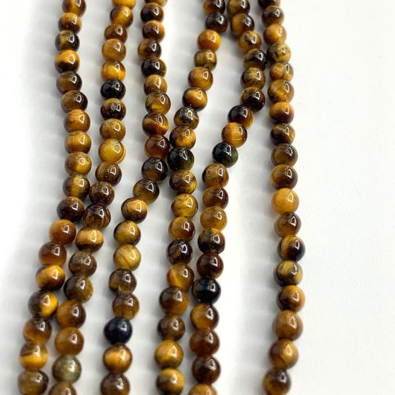 Tigers Eye Smooth Rounds Approx 2mm Beads 38cm Strand - Image 3