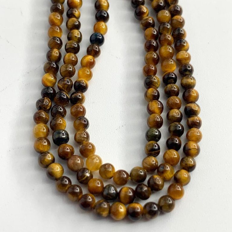 Tigers Eye Smooth Rounds Approx 2mm Beads 38cm Strand - Image 4