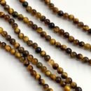 Tiger Eyes Smooth Rounds Approx 2mm Beads 38cm Strand