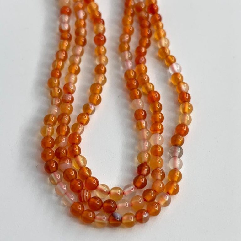Carnelian Smooth Rounds Approx 2mm Beads 38cm Strand - Image 2