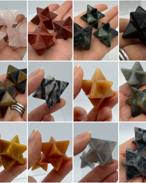 Gemstone Merkaba Approx 4 x 2.5 x 2.5cm