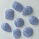Blue Lace Agate Mixed Shape Cabochons Approx 25 - 35mm 4 Piece Pack
