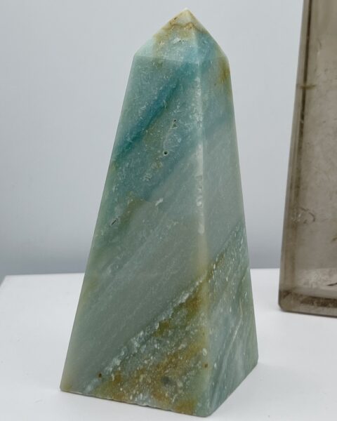 Mixed Amazonite Obelisk Approx 11 x 4.5cm