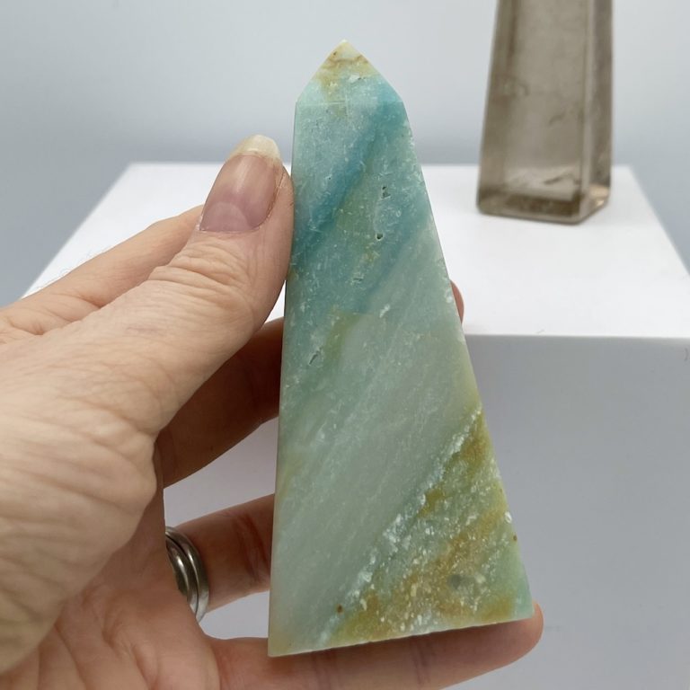 Mixed Amazonite Obelisk Approx 11 x 4.5cm - Image 3