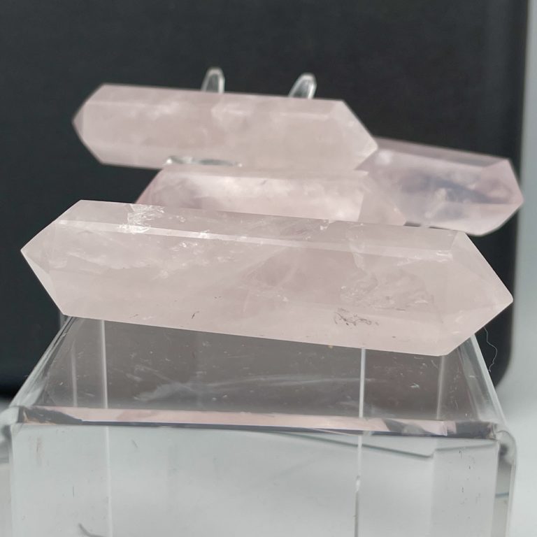 Rose Quartz Double Terminated Point Approx 9 x 2cm
