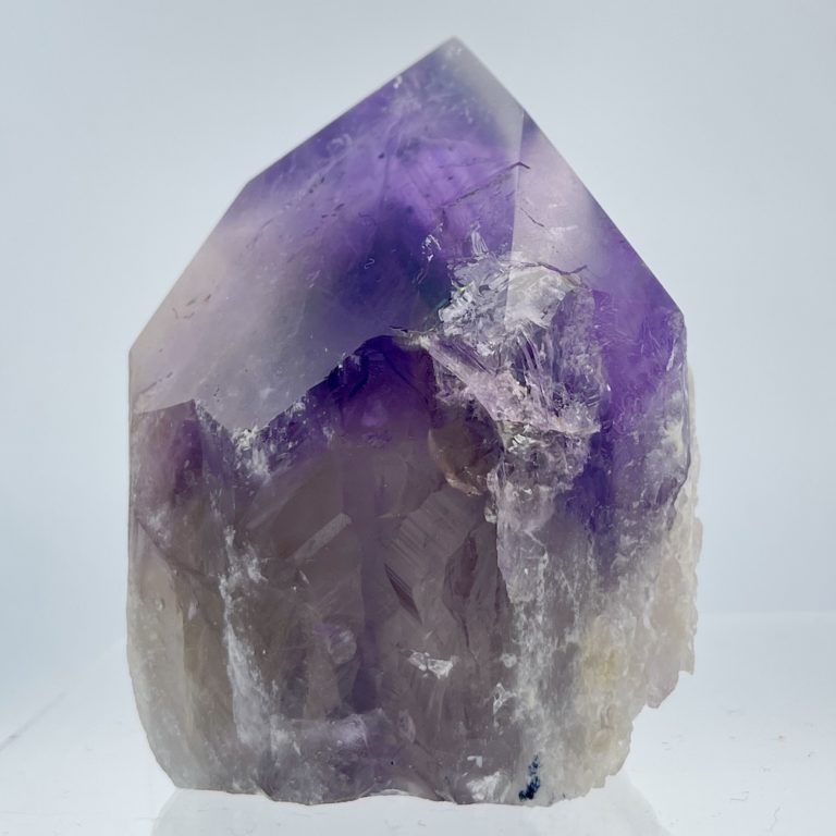 Amethyst Polished Point with a Phantom 6 x 4 x 7 cm
