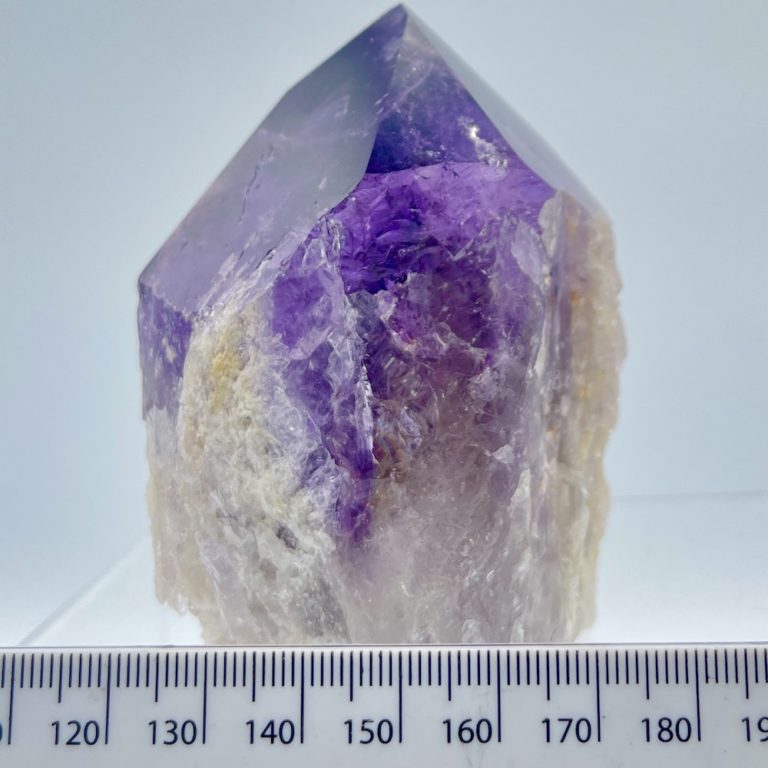 Amethyst Polished Point with a Phantom 6 x 4 x 7 cm - Image 3