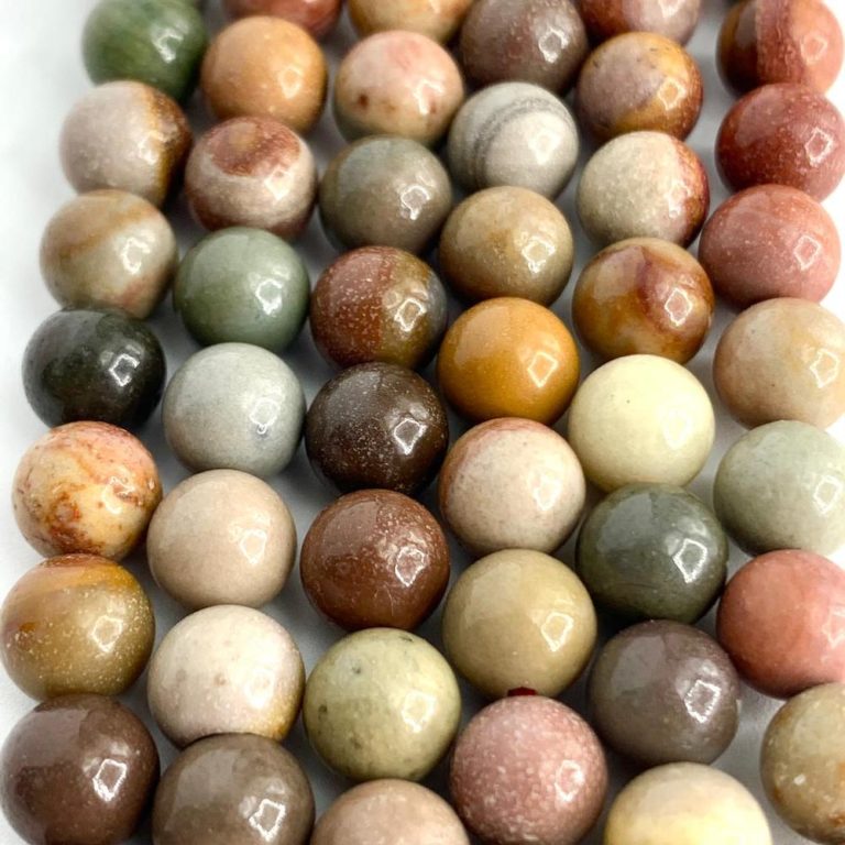American Impression Jasper Smooth Rounds 6mm 38cm Strand - Image 4